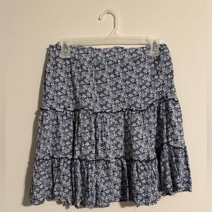 ~{ Blue Floral Skirt }~